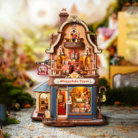 Robotime Rokr DIY Gift Set EAM01 Happyduke Toys Music Box Assemble 3D Wooden Puzzles