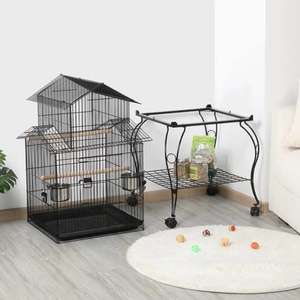 Lồng Nuôi Chim Hoàng Yến Kim Loại Gấp Dây Sắt Parakeet Chim Vẹt Hiển Thị Lồng Dây Lưới Lồng Chim Lớn - Product Image 6