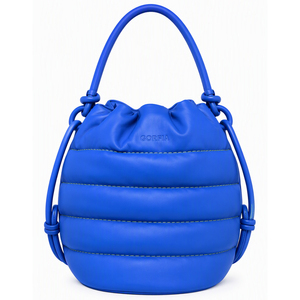 Customized Logo Women PU Leather Bucket Bag Quilted Shoulder <b>Handbag</b> Drawstring Tote Bag Daily Crossbody Purse Fashion Bag - Product Image 5