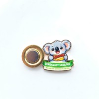 Broche en émail personnalisée motif animal de dessin animé, design mignon, en métal rigide, vente en gros pour sacs, vêtements, cadeaux, épingles à fermoir magnétique Koala