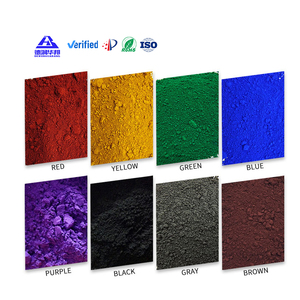 Pigment d'oxyde de fer rouge, jaune, vert, bleu, noir, gamme complète, vente en gros d'usine, certifié RoHS REACH, échantillon gratuit, prix de gros - Product Image 5