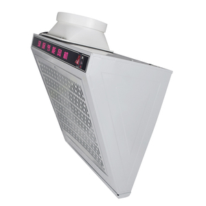 <span class=keywords><strong>Hotte</strong></span> de cuisine <span class=keywords><strong>silencieuse</strong></span> 120W murale noire avec lampe et ventilateur en cuivre, à large angle et portée efficace, pour foyers et hôtels - Product Image 4