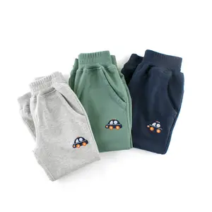 Embroidered Sweatpants Boy Pants Children Clothing Wholesale Solid Color Children'S Sweatpants Pants For Kids
