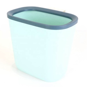 Rectangle Large Open Top Trash Bin Plastic Waste Bin Durable Recycling Bin for Bathroom Kitchen