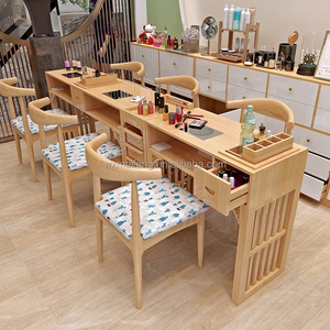 Venta caliente para la fábrica de salón <span class=keywords><strong>Precio</strong></span> bajo Muebles de salón de belleza Metal Mármol Manicura <span class=keywords><strong>Mesa</strong></span> de uñas - Product Image 5
