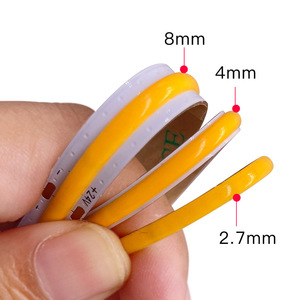 Cob Strip LED 384 LED/<span class=keywords><strong>m</strong></span> monokrom 12v 24v tubuh tembaga fleksibel IP20 3000K 4500K 6500K lampu seragam untuk pencahayaan tangga - Product Image 5