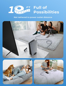 Cable USB Tipo-C de 240 W de Alta Velocidad y Cable USB-C de Carga Rápida de 240 W, Cable de Nailon Trenzado en Ángulo Recto, Cable de Carga USB-C 2 en 1 - Product Image 4