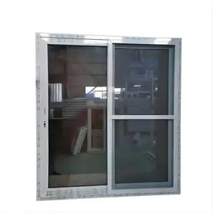 96 x 80 pvc 4 panel sliding glass door with mosquito net