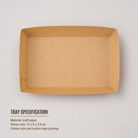 Barquettes jetables en papier kraft à ouverture supérieure pour frites, poulet frit et saucisses grillées – Contenants à emporter pour BBQ