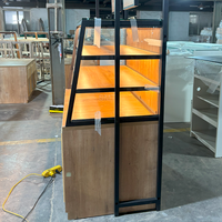 Table réfrigérée de pâtisserie commerciale moderne Vitrine de présentation du pain Étagère de magasin de boulangerie Vitrine en bois pour supermarché