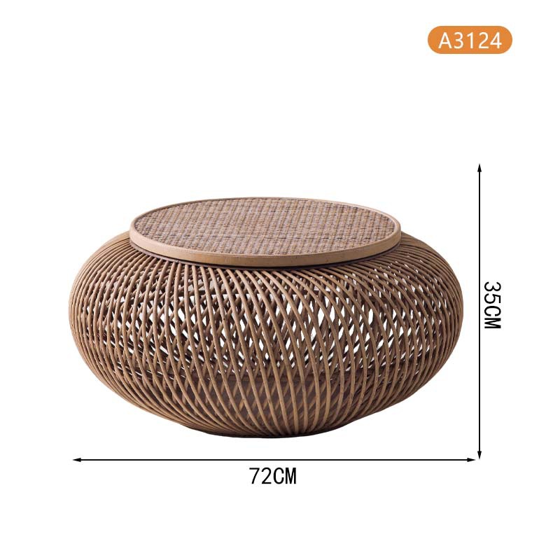 Une table et deux tabourets - A3124-25