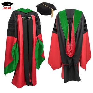 Robe de doctorat académique universitaire personnalisée avec capuche et pampille - Product Image 1