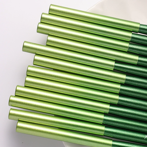Juego de 12 pinceles para decoración de uñas con mango de madera verde, pinceles de nailon para gel UV, tallado, pintura, manicura DIY - Product Image 5