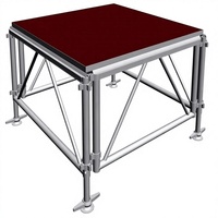 Système de treillis modulaire pliable Chaoda certifié TUV en alliage d'aluminium robuste, petite scène portable à hauteur réglable, capacité 800 kg