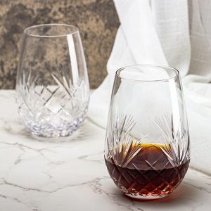 Ensemble de <span class=keywords><strong>4</strong></span> grands gobelets à vin en verre transparent de 18 oz sans pied coupés à la main verres à vin en cristal - Product Image 2