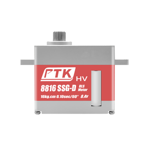 PTK 8816 SSG-D Servos numériques tout métal 16KG de taille moyenne pour système de gouvernail d'hélicoptère <span class=keywords><strong>RC</strong></span> Turboprop KST 589 - Product Image 1
