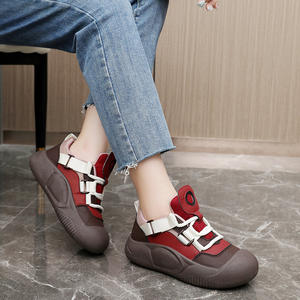 Zapatos Planos Transpirables con Cordones y Plataforma Alta para Mujer, Modelo Otoño 2026, Estilo Informal y Moderno - Product Image 2