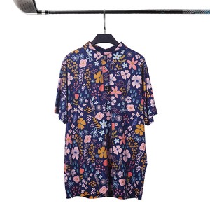 เสื้อยืดกอล์ฟสีกรมท่าเสื้อโปโลสำหรับทุกเพศ12% ผ้าสแปนเด็กซ์เข้ารูปปักโลโก้ได้88% - Product Image 3