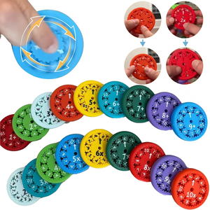 Fidget Spinners Matemáticas Juguete Hecho Matemáticas Fidget Spinner Aprendizaje Matemáticas Contar Juguetes Montessori Juguetes Educativos - Product Image 1