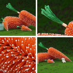 Nhà Máy Giá Phục Sinh Mô Phỏng Nhân Tạo Cà Rốt Nhự<span class=keywords><strong>a</strong></span> Không Độc Hại Trẻ Em Củ<span class=keywords><strong>a</strong></span> Quà Tặng Phục Sinh Bên Đạo Cụ Chai Bàn Chải Cà Rốt - Product Image 6