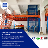 Plancher de mezzanine multi-niveaux en acier galvanisé avancé pour l'inventaire d'usine, conception à installation facile, approvisionnement direct usine