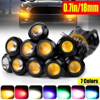 LEADWAY Feux de jour LED DRL en aluminium 18MM pour voiture, type « Eagle Eye », 12V, signalisation de recul et de stationnement, 3000 Lm, portée d'éclairage 200M