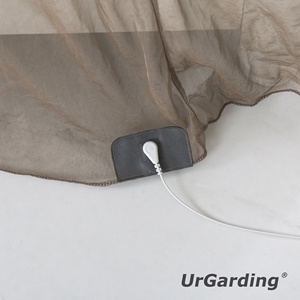 UrGarding Tente dôme en maille de fibres d'argent anti-ondes électromagnétiques pour <span class=keywords><strong>lit</strong></span>, baldaquin circulaire anti-radiation pour votre <span class=keywords><strong>lit</strong></span> double - Product Image 5