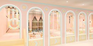 Aire de jeux intérieure personnalisée Macaron Pastel avec double toboggan, piscine à balles et <span class=keywords><strong>tour</strong></span> de jeux interactive pour centre commercial FEC - Product Image 4
