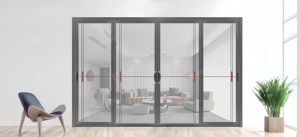 Hiện đại Thiết kế mới Hợp kim nhôm Tempered Glass cử<span class=keywords><strong>a</strong></span> trượt - Product Image 2