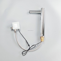 Robinet de lavabo en laiton à capteur infrarouge haute sensibilité, à succès, avec cartouche céramique, pour salle de bain et usage extérieur, à poser sur le plan.