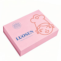 Boîte cadeau rouge de luxe personnalisable avec fermeture magnétique, boîte en carton pliable, boîtes cadeaux magnétiques, boîte d'emballage