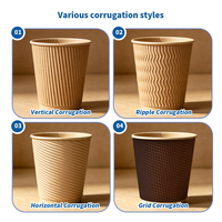 Gobelets en carton ondulé personnalisés SenAng pour emballage de café à emporter – Vente en gros