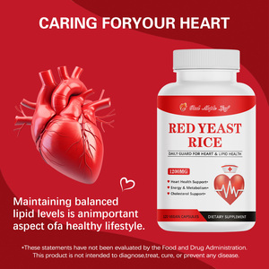 Капсулы с экстрактом красного риса и пищевыми волокнами |   Поддержка здоровья кишечника и сердечно-сосудистой системы |   Веганский продукт, балансирующий уровень холестерина - Product Image 3