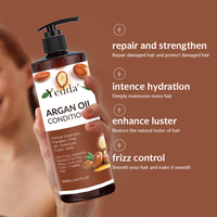 OEM 500ML Après-shampooing hydratant et épaississant à l'huile d'argan Crème hydratante pour cheveux secs chimiquement abîmés New Herbal