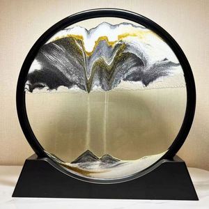 Creative Quicksand Painting Decompression Art <b>Home</b> Living Room Office Ornaments Desktop Decoration Light Luxury Hourglass - Product Image 4