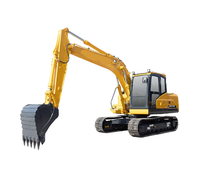 Mini-pelle compacte ZG135S de 13,5 tonnes avec godet de 0,55 m³, très bien notée, pour l'aménagement paysager, l'irrigation agricole et les travaux d'infrastructure rurale