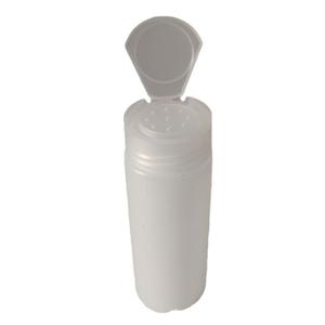 Botella de plástico HDPE negra de 150ml con tapa abatible Contenedor de polvo suelto vacío para máscara facial Serigrafía Agujero de superficie - Product Image 6