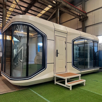 Capsule spatiale de station touristique, bâtiment préfabriqué pour hôtels et villas, maisons conteneurs au design moderne