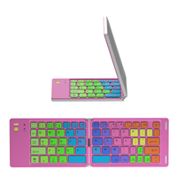 Mini clavier à ciseaux silencieux sans fil rechargeable Slim pour tablette d'ordinateur portable