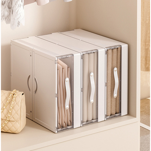 Organiseurs et rangements pour draps de lit, organisateur de placard pliable en plastique, boîte de rangement pour literie, conteneur pour couverture, housse de couette - Product Image 6