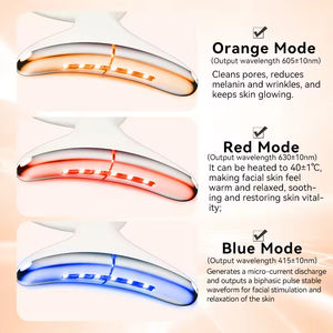 Appareil de massage facial 7 en 1, sculpteur de visage portable, microcourant, lifting du visage, masseur de cou pour réduire le double menton - Product Image 3