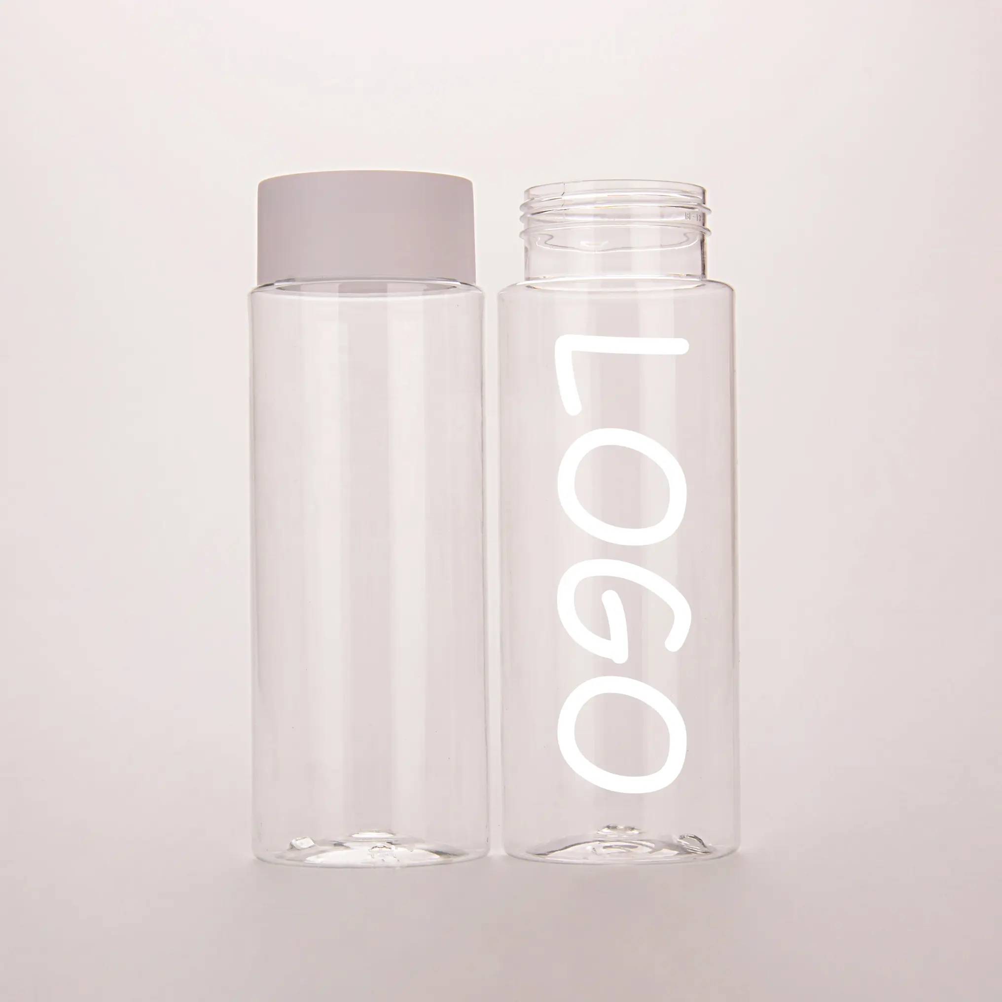 pet round plastic water bottle 500ml Transparent PET Plassoft drinks widemouthed plastic juice bottle