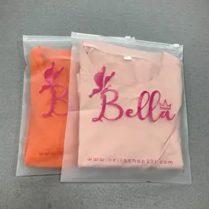 Zipper Bags Packaging Frosted Plastic Bags Packing Wholesale Poly Bag Perfect Printing Packages Clothes Garments