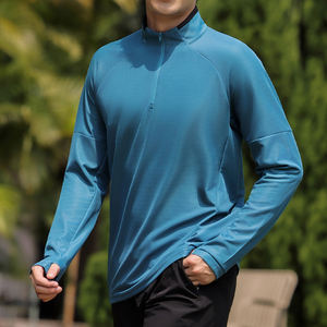 Chemise à manches longues Performance Fit Soft Touch pour hommes pour l'entraînement en salle de sport avec des zones de compression de qualité professionnelle - Product Image 5
