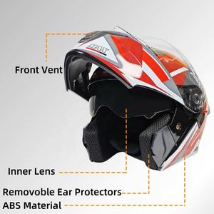 Casques de moto intégraux modulables pour adultes avec Bluetooth pour hommes Fabricant de casques de moto - Product Image 4