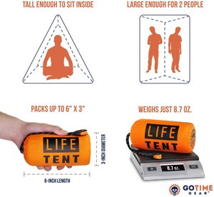 2 người sống sót đơn giản nhiệt cuộc sống Lều nơi trú ẩn khẩn cấp - Product Image 2