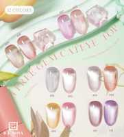 Vernis à ongles gel effet œil de chat personnalisé avec logo, 60 couleurs, longue durée, effet miroir, sans HEMA, sans TPO, pour salon de manucure