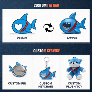 Bolso Ita con Forma Personalizada, Servicio de Diseño Completo, Bolso Ita con Diseño de Acuario, Color Azul Suave, Bolsos de Mano para Mujer en Venta - Product Image 2