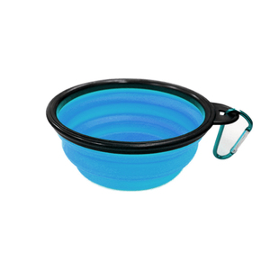 Ngoài trời di động thức ăn vật nuôi Bát bán buôn nước và hạt kép mục đích bát Silicone vật nuôi gấp Bát móc - Product Image 3