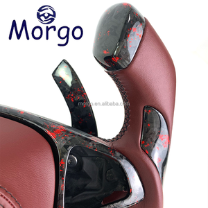 Accessoires automobiles <span class=keywords><strong>Volant</strong></span> en fibre de cuir de carbone forgé personnalisé pour Mercedes Benz W205AMG C63AMG A45AMG F1 Racing Style Design - Product Image 3